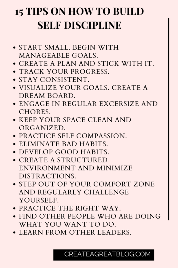 tips to build self discipline