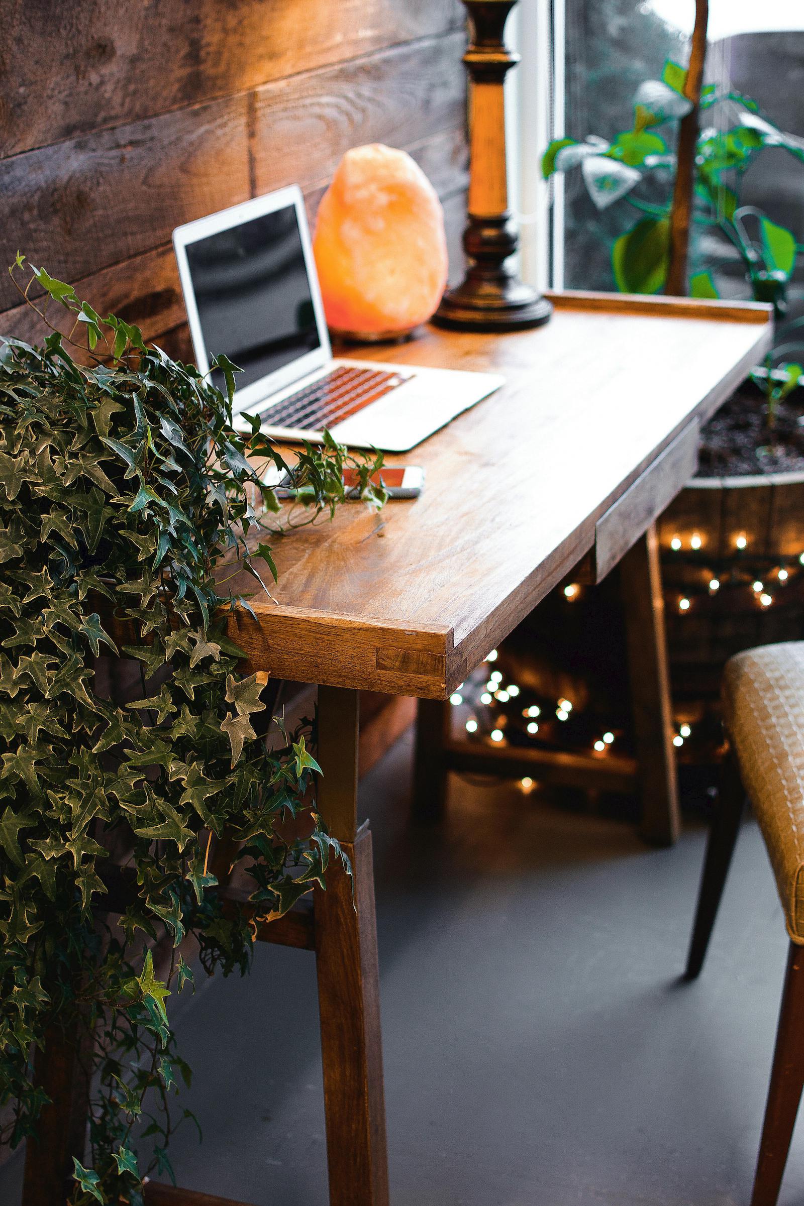 laptop on desk