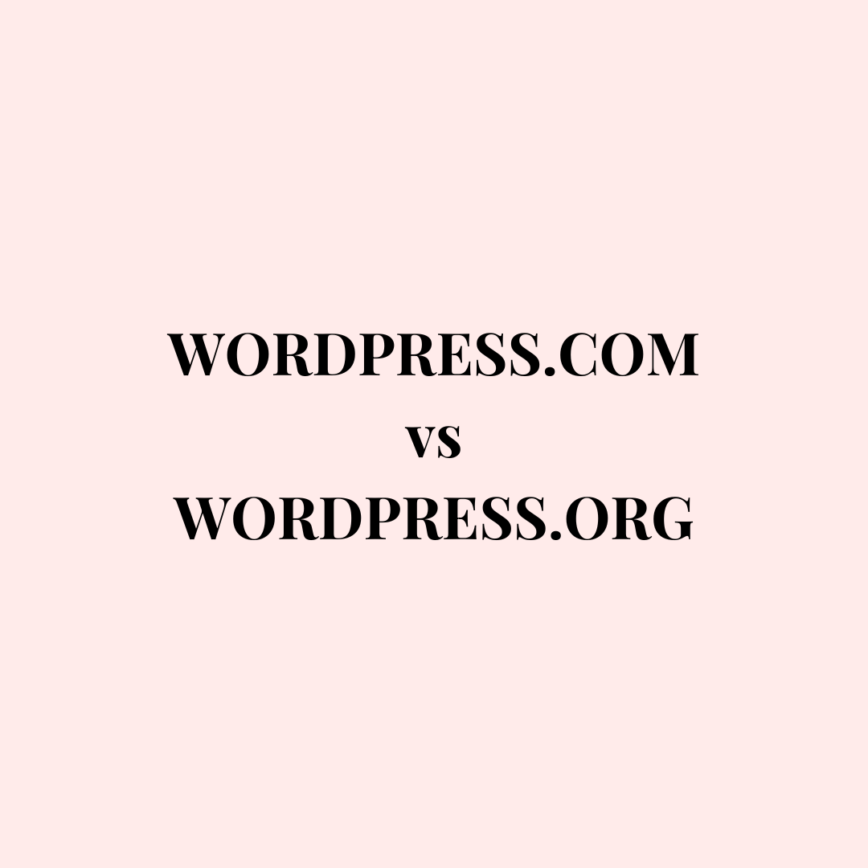 wordpress.com vs wordpress.org