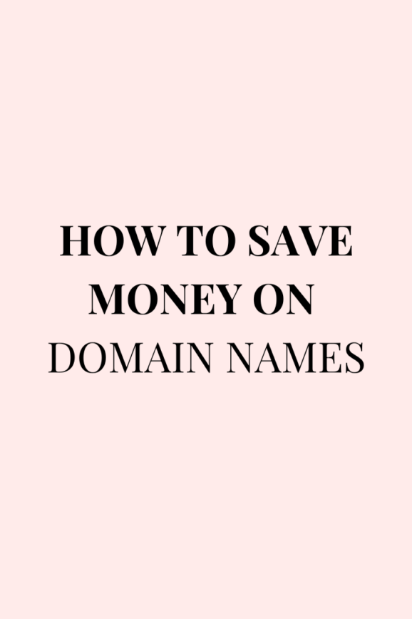 how to save money on domain names