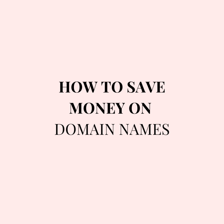 how to save money on domain names