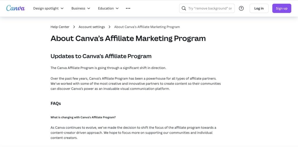 canva website screenshot