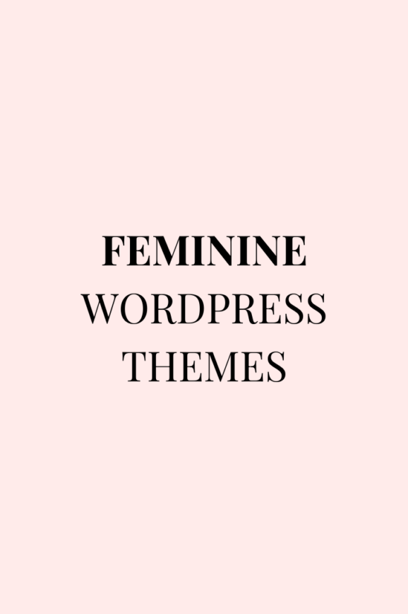 feminine wordpress themes