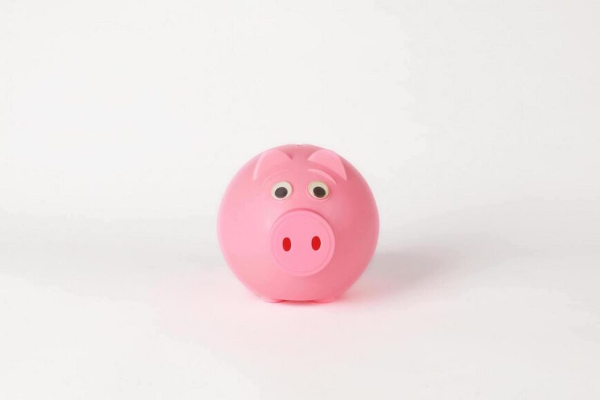 pink piggy bank