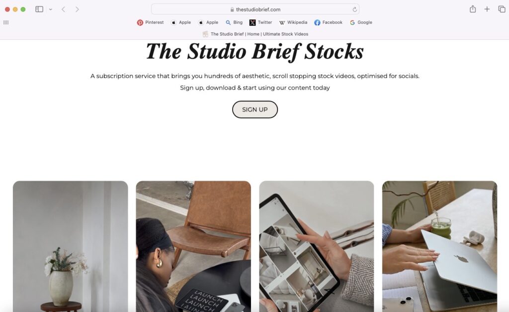 the studio brief stocks